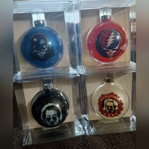 Grateful Dead Christmas Ornaments Set